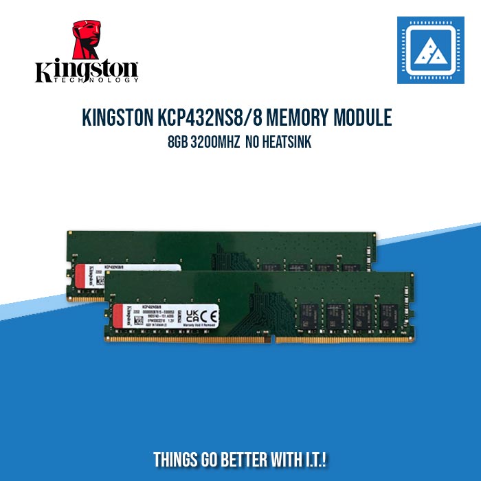 KINGSTON KCP432NS8/8 MEMORY MODULE 8GB 3200MHZ NO HEATSINK