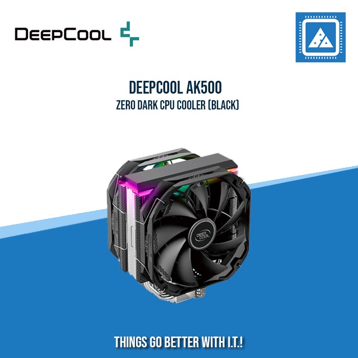 DEEPCOOL AK500 ZERO DARK CPU COOLER (BLACK)