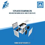 1STPLAYER STEAMPUNK SP6-G TG-FRONT MID-TWR GAMING CASE W/ ARGB/TG-SIDE/M-ATX (BLACK)