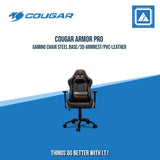 GAMING CHAIR STEEL BASE/3D-ARMREST/PVC-LEATHER (BLACK/ORANGE)