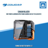 COUGAR BLAZER ALUMINUM OPEN-FRAME GAMING MID TOWER CASE