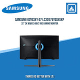 SAMSUNG ODYSSEY G7 LC32G75TQSEXXP 32" 2K WQHD 240HZ 1MS GAMING MONITOR