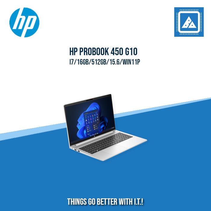 HP PROBOOK 450 G10 I7-1355U/16GB/512GB/15.6/WIN11P | THE ULTIMATE LAPTOP FOR ENTERPRISES AND CORPORATES