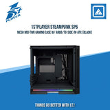 1STPLAYER STEAMPUNK SP6 MESH MID-TWR GAMING CASE W/ ARGB/TG-SIDE/M-ATX