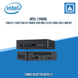 INTEL 11PAHI5 NUC KIT I5-1135G7 2XDDR4-3200 SDM/2.5/M.2 (HDMI, USB-C, MINI DP)