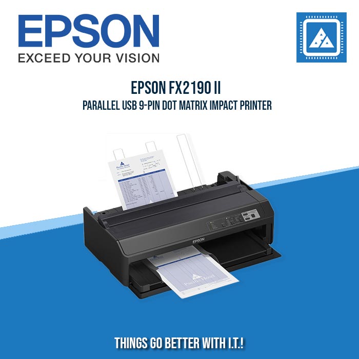 EPSON FX2190 II PARALLEL USB 9-PIN DOT MATRIX IMPACT PRINTER