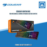 COUGAR VANTAR MX MECHANICAL GAMING KEYBOARD RED SWITCH