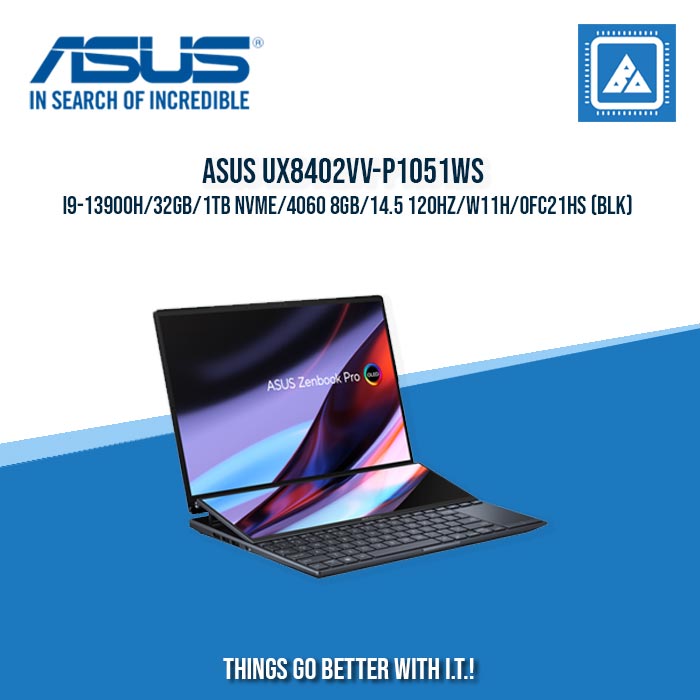 ASUS UX8402VV-P1051WS I9-13900H/32GB/1TB NVME/4060 8GB | BEST FOR GAMING AND AUTOCAD LAPTOP