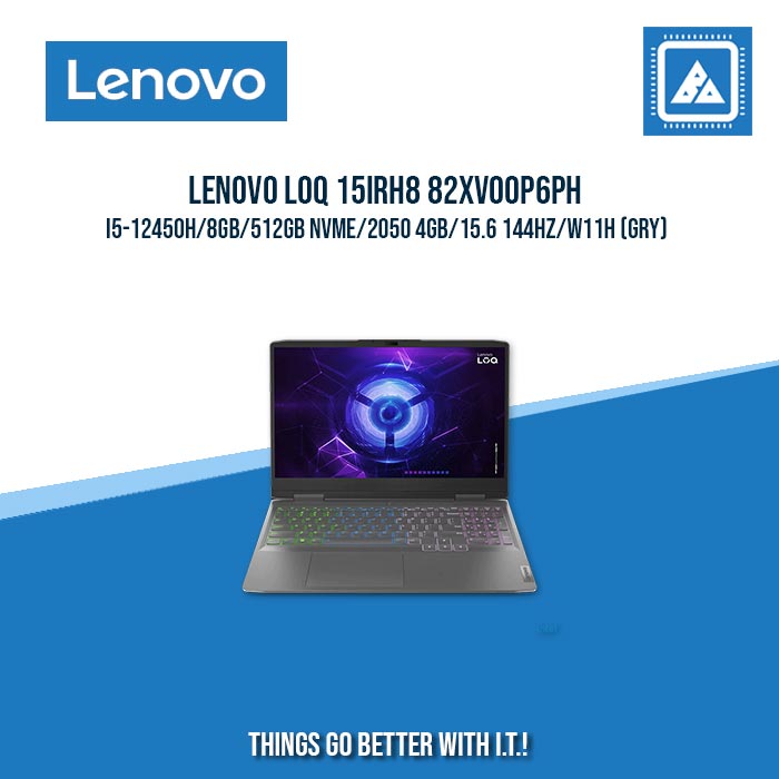 LENOVO LOQ 15IRH8 82XV00P6PH I5-12450H/8GB/512GB NVME/2050 4GB | BEST FOR GAMING AND AUTOCAD LAPTOP