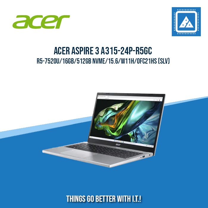 ACER ASPIRE 3 A315-24P-R5GC R5-7520U/16GB/512GB NVME | BEST FOR STUDENTS AND FREELANCERS LASPTOP