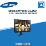 SAMSUNG ODYSSEY G5 LS32AG504PEXXP 32" QHD IPS GAMING MONITOR 165HZ WLMNT (HDMI, DP)
