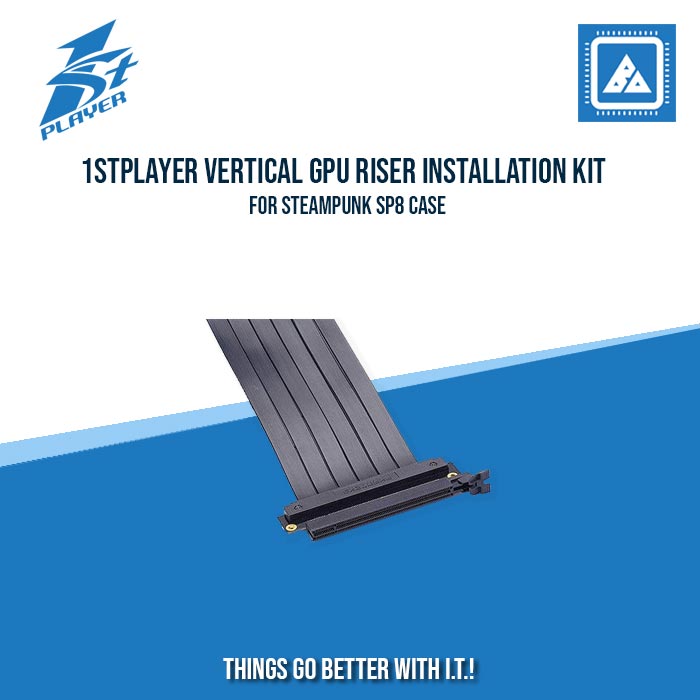 1STPLAYER VERTICAL GPU RISER INSTALLATION KIT FOR STEAMPUNK SP8 CASE ...