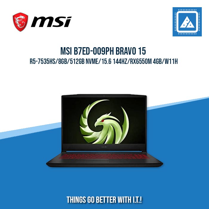 MSI B7ED-009PH BRAVO 15 R5-7535HS/8GB/512GB NVME | BEST FOR STUDENTS AND FREELANCERS LAPTOP