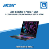 ACER HELIOS NEO 16 PHN16-71-795K I7-13700HX/8GB+8GB/512GB NVME/4060 8GB | BEST FOR GAMING AND AUTOCAD LAPTOP