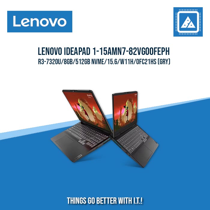 LENOVO IDEAPAD 1-15AMN7-82VG00FEPH R3-7320U/8GB/512GB NVME | BEST FOR STUDENTS LAPTOP