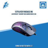 1STPLAYER FIREBASE M6 LIGHTWEIGHT 10000DPI RGB GAMING MOUSE USB