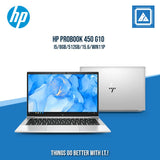HP PROBOOK 450 G10 I5/8GB/512GB/15.6/WIN11P | BEST FOPR ENTERPRISE AND CORPORATES LAPTOP