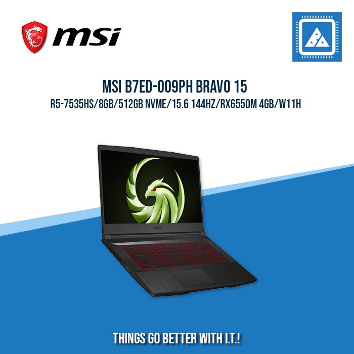MSI B7ED-009PH BRAVO 15 R5-7535HS/8GB/512GB NVME | BEST FOR STUDENTS AND FREELANCERS LAPTOP
