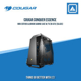 COUGAR CONQUER MINI EDITION ALUMINUM GAMING CASE W/TG (M-ATX) (BLACK)