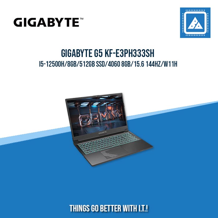 GIGABYTE G5 KF-E3PH333SH I5-12500H/8GB/512GB SSD/4060 8GB | BEST FOR GAMING AND AUTOCAD LAPTOP