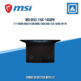 MSI GF63 11UC-1450PH I7-11800H/8GB/512GB NVME/3050 4GB | BEST FOR GAMING AND AUTOCAD LAPTOP
