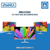 OMNIA 0238CIU 23.8" FHD IPS 100Hz 1ms LED MONITOR (SILVER)