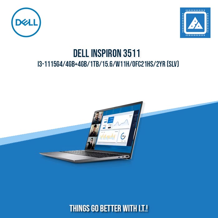 DELL INSPIRON 3511 I3-1115G4/4GB+4GB/1TB | BEST FOR STUDENTS LAPTOP