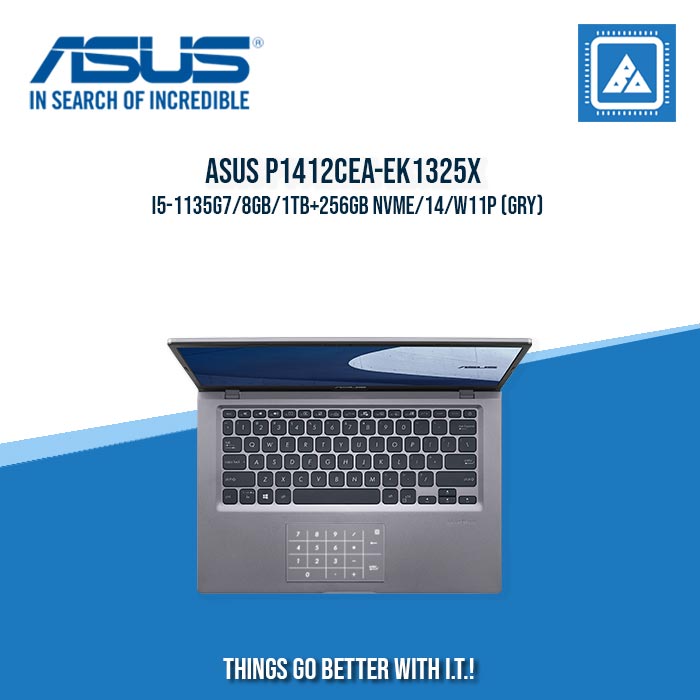 ASUS P1412CEA-EK1325X I5-1135G7/8GB/1TB+256GB NVME | BEST FOR STUDENTS AND FREELANCERS LAPTOP