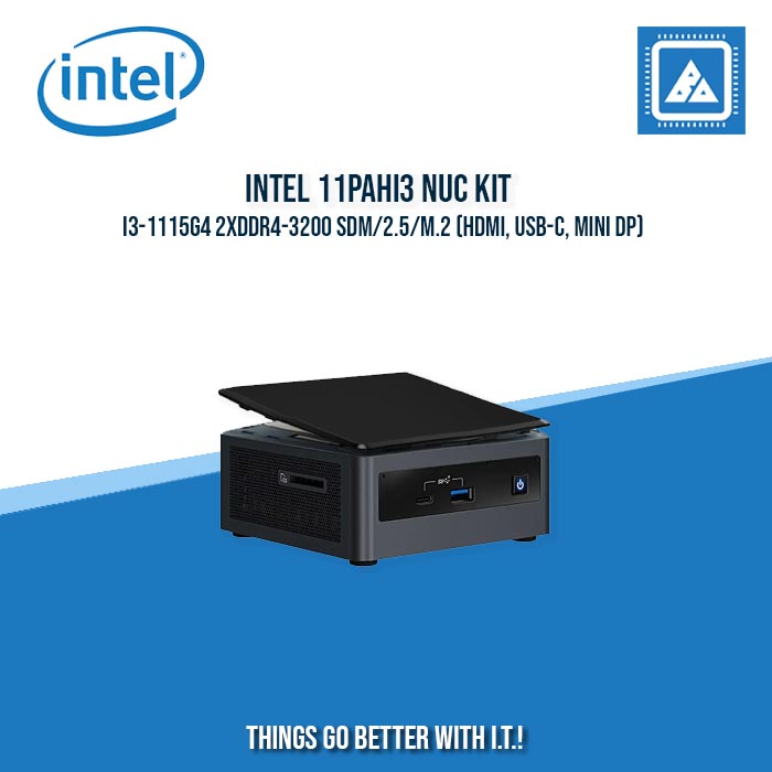 INTEL 11PAHI3 NUC KIT I3-1115G4 2XDDR4-3200 SDM/2.5/M.2 – BlueArm ...