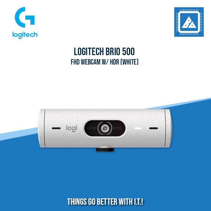 LOGITECH BRIO 500 FHD WEBCAM W/ HDR (WHITE)