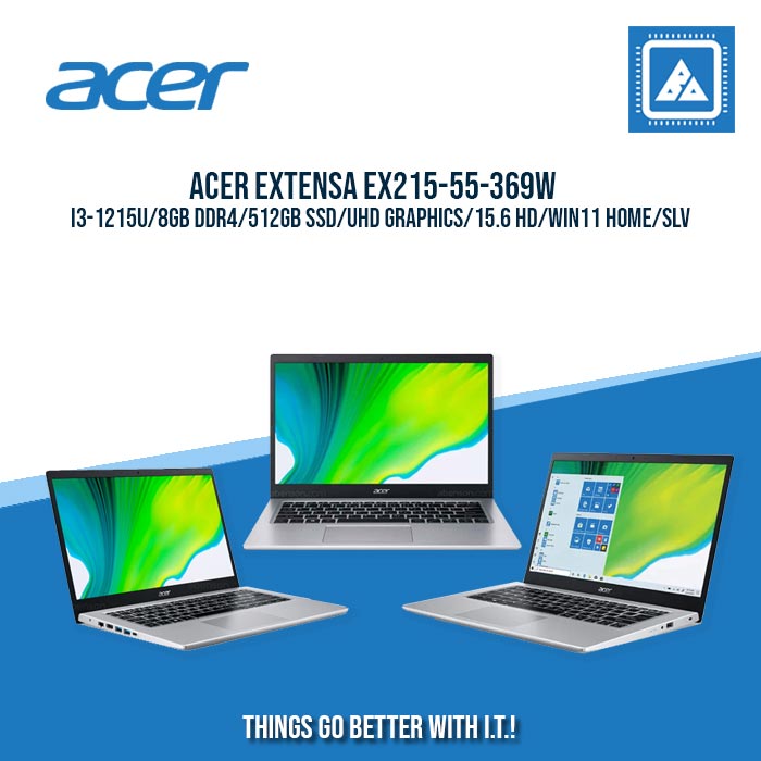 ACER EXTENSA EX215-55-369W I3-1215U/8GB DDR4/512GB SSD/UHD GRAPHICS BEST FOR STUDENTS LAPTOP