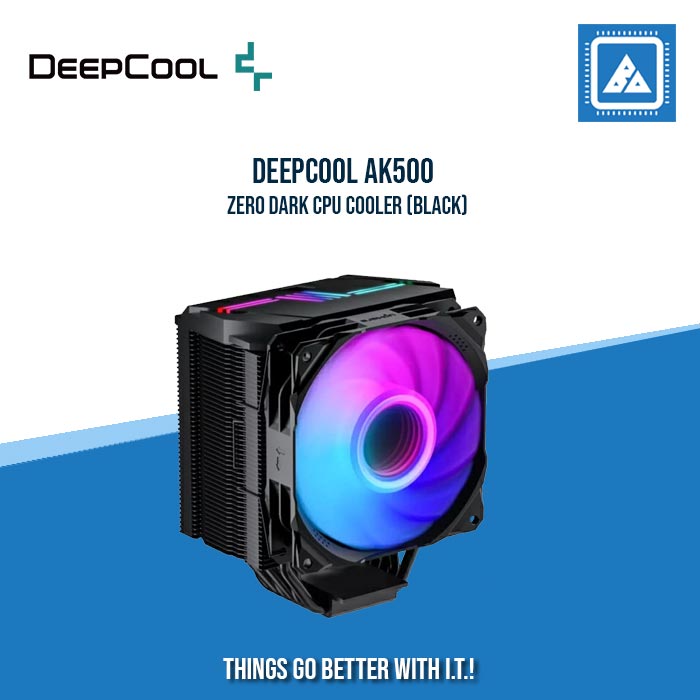 DEEPCOOL AK500 ZERO DARK CPU COOLER (BLACK)