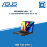 ASUS X1605ZA-MB411WS I7-1255U/8GB/512GB NVME | BEST FOR STUDENTS AND FREELANCERS LAPTOP