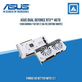 ASUS RTX 4070 12GB 192BIT GDDR6X DUAL-O12G-WHITE (HDMI, 3XDP)