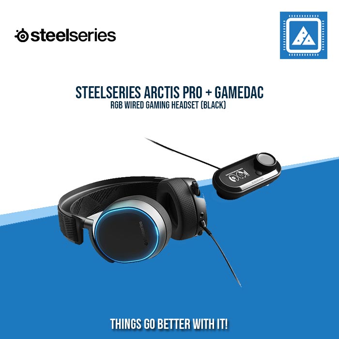 STEELSERIES ARCTIS PRO + GAMEDAC RGB WIRED GAMING HEADSET (BLACK)