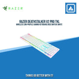 RAZER DEATHSTALKER V2 PRO TKL WIRELESS LOW-PROFILE GAMING KEYBOARD (RED SWITCH) WHITE