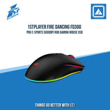 1STPLAYER FIRE DANCING FD300 PRO E-SPORTS 5000DPI RGB GAMING MOUSE USB