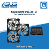 ASUS TUF GAMING TF120 ARGB FAN 3PACK (BLACK)