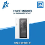 1STPLAYER STEAMPUNK SP8 MID-TOWER GAMING CASE W/TG/ ATX (BLACK)