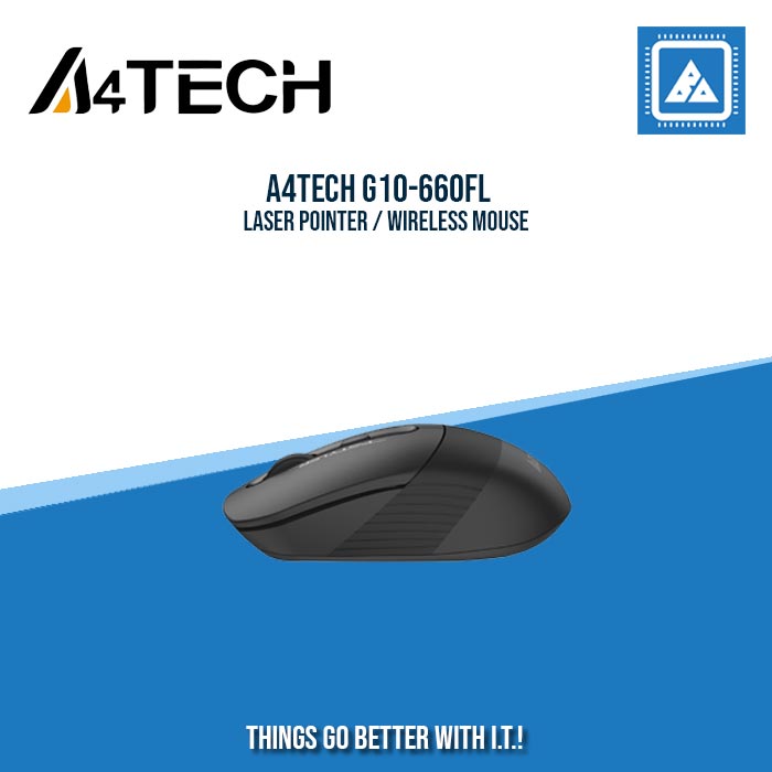 A4TECH G10-660FL LASER POINTER / WIRELESS MOUSE (BLACK)