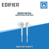 EDIFIER P180 PLUS EARBUDS WITH REMOTE AND MIC (WHITE)