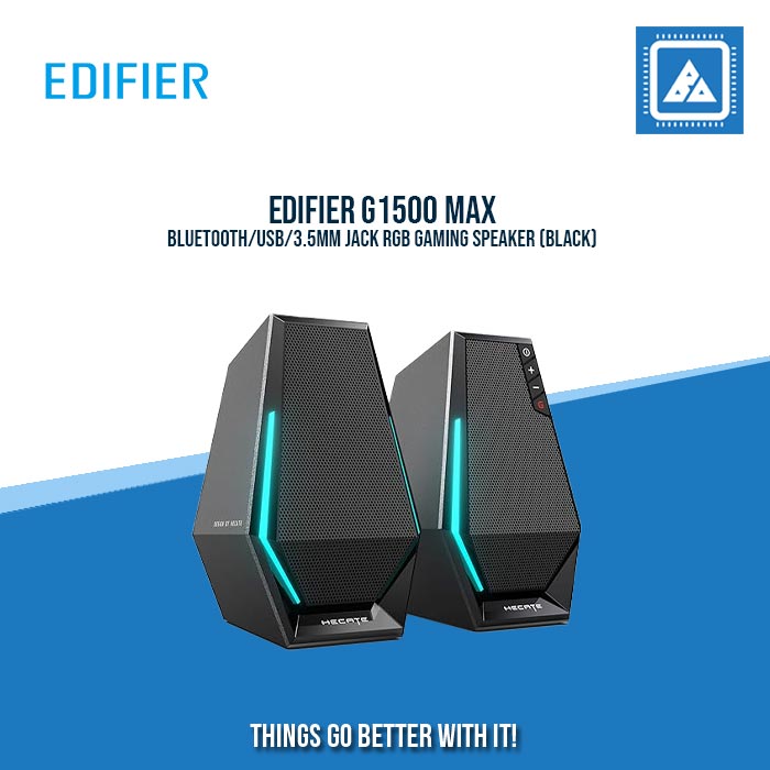 Edifier 1500 Max EDIFIER G1500 MAX BLUETOOTH/USB/3.5MM JACK RGB GAMING SPEAKER (BLACK ...