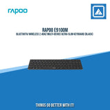 RAPOO E9100M BLUETOOTH/WIRELESS 2.4GHZ MULTI-DEVICE ULTRA-SLIM KEYBOARD (BLACK)