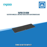 RAPOO E9100M BLUETOOTH/WIRELESS 2.4GHZ MULTI-DEVICE ULTRA-SLIM KEYBOARD (BLACK)