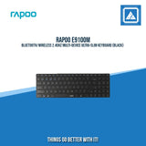RAPOO E9100M BLUETOOTH/WIRELESS 2.4GHZ MULTI-DEVICE ULTRA-SLIM KEYBOARD (BLACK)