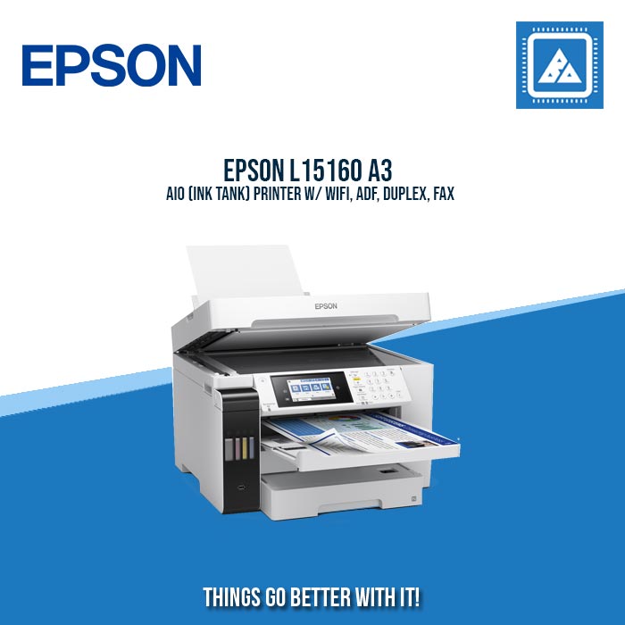 EPSON L15160 A3 AIO (INK TANK) PRINTER W/ WIFI, ADF, DUPLEX, FAX