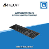A4TECH FBX50C FSTYLER BLUETOOTH & 2.4G WIRELESS KEYBOARD (GRAY)