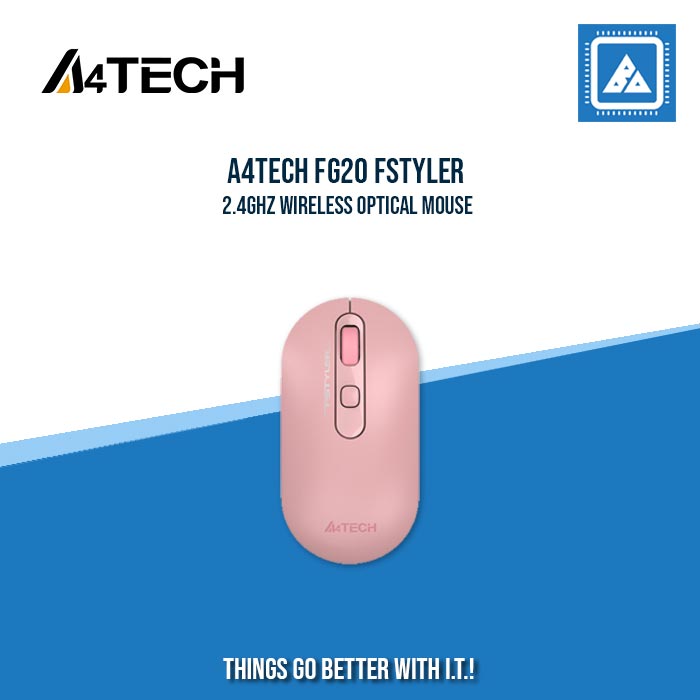 A4TECH FG20 FSTYLER 2.4GHZ WIRELESS OPTICAL MOUSE (BLUE)