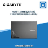 GIGABYTE G5 MF5 (G2IN353SH)  I7-1250H/8GB/512GB/4050 6GB | BEST FOR GAMING AND AUTOCAD LAPTOP