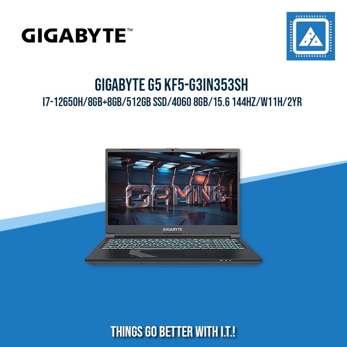 GIGABYTE G5 KF5-G3IN353SH I7-12650H/8GB+8GB/512GB SSD/4060 8GB | BEST FOR GAMING AND AUTOCAD LAPTOP